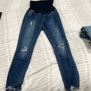 Article of society belly band maternity jeans